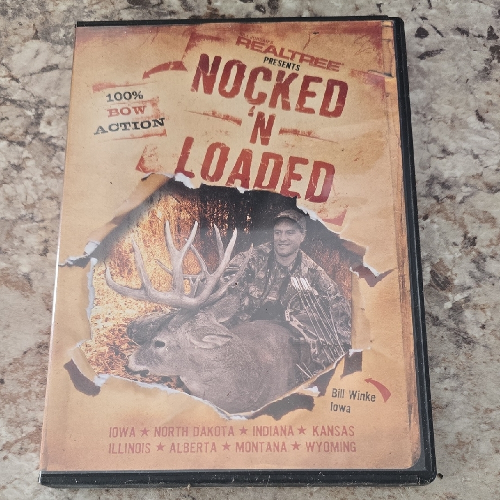 Realtree Nocked N Loaded DVD with Orange and Brown Cover